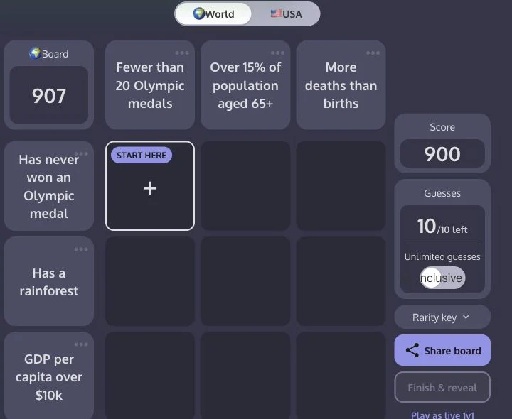 GeoGrid — daily country grid and categories