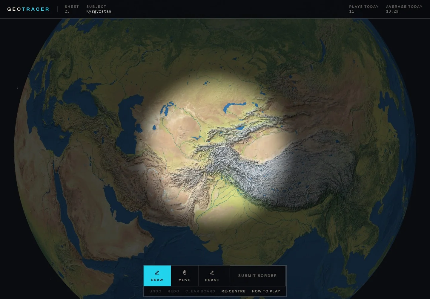 GeoTracer — public game interface or activity-selection entry for geotracer