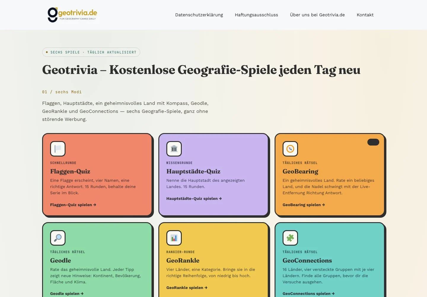 GeoTrivia (geotrivia.de) — public game interface or activity-selection entry for geotrivia (geotrivia.de)