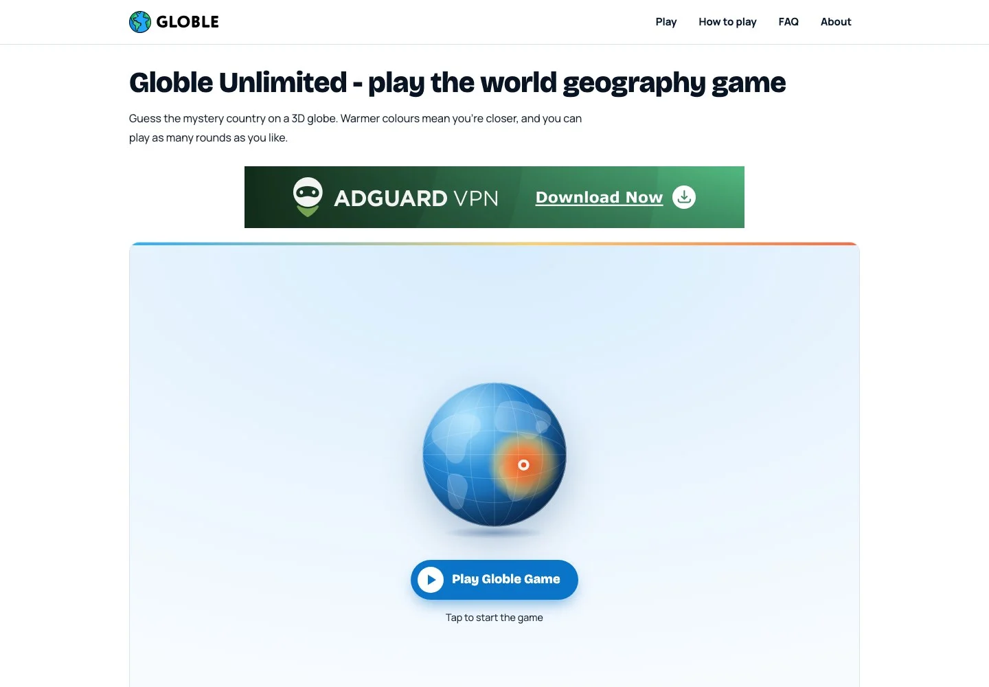 Globle Unlimited (pages.dev) — public game interface or activity-selection entry for globle unlimited (pages.dev)