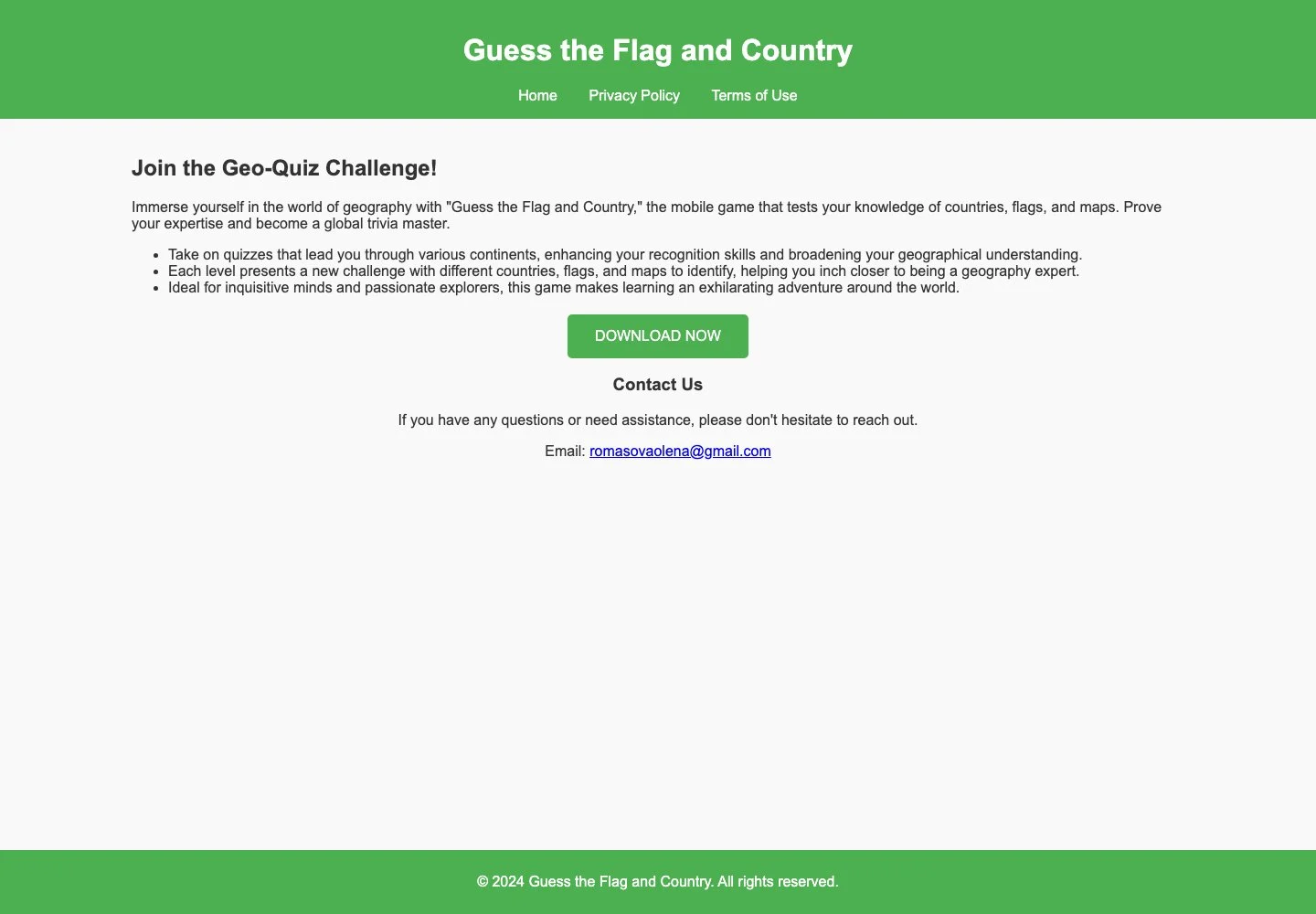 Guess the Flag and Country — official app introduction and download entry for guess the flag and country