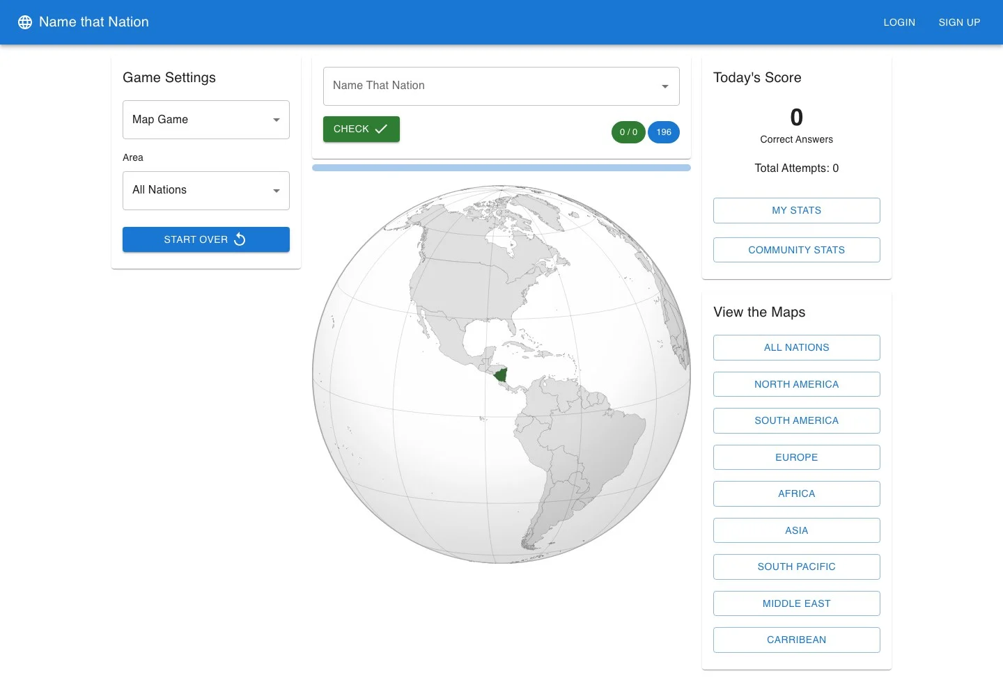 Name that Nation — public game interface or activity-selection entry for name that nation