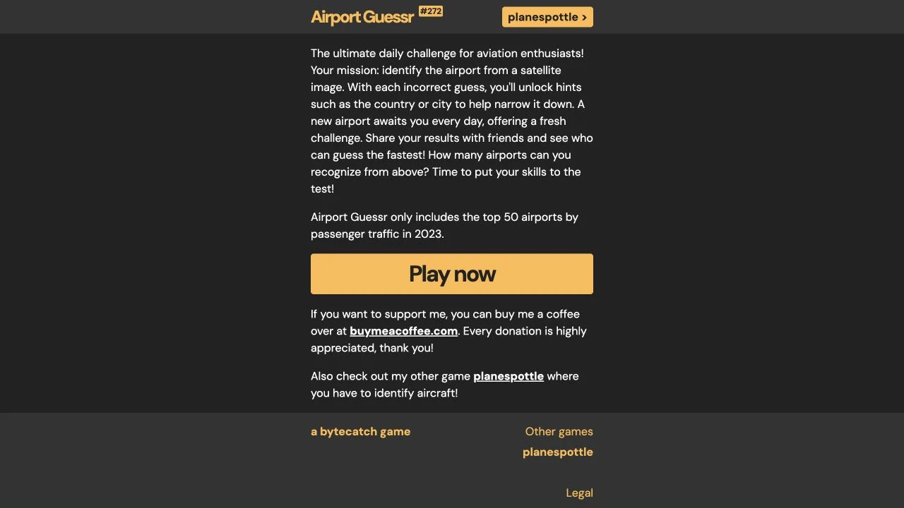 Airport Guessr — airport guessr introduction and the stated top-50 airport pool