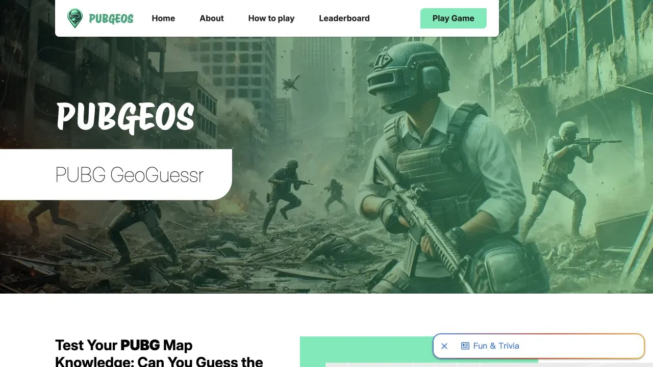 PUBGEOS — pubg map-guessing introduction and the briefly shown screenshot rules