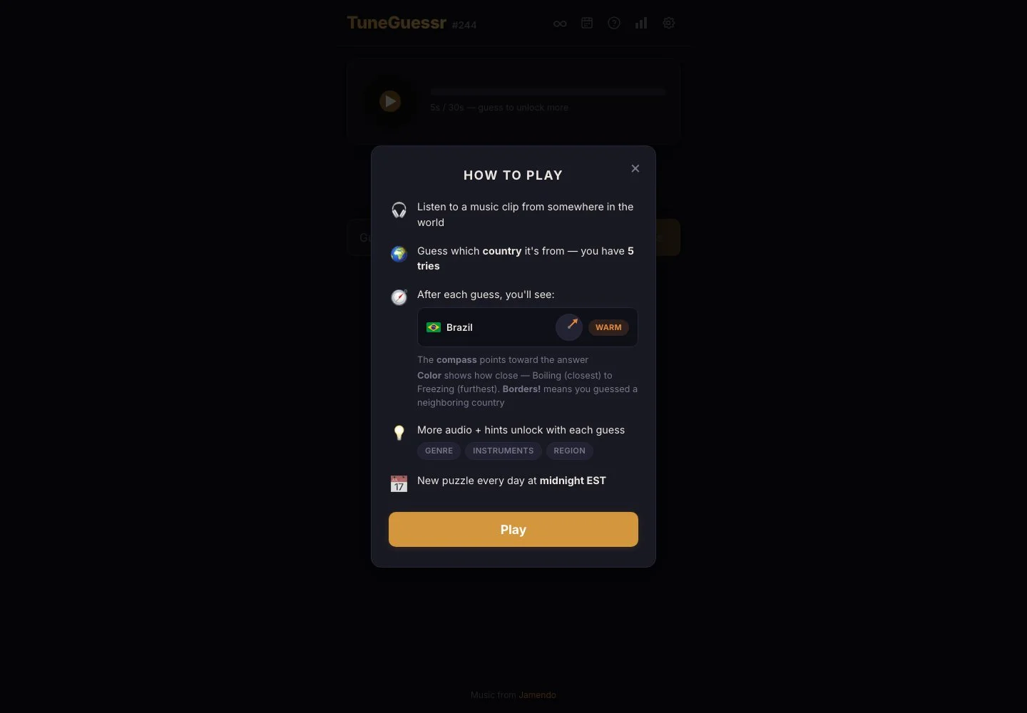 TuneGuessr — public game interface or activity-selection entry for tuneguessr