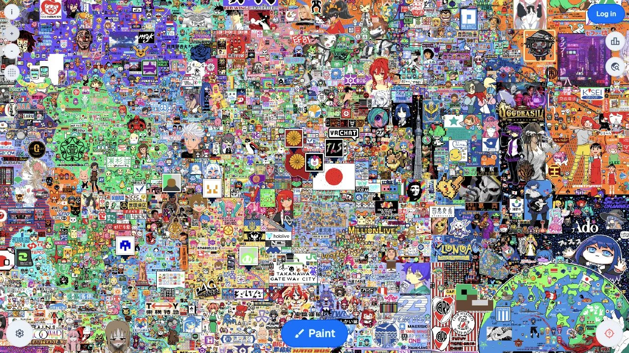 Wplace — collaborative pixel-art world map